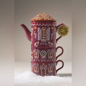 ❤️Anthropologie Ginger Tea for Two Teapot Set | So Cute!
